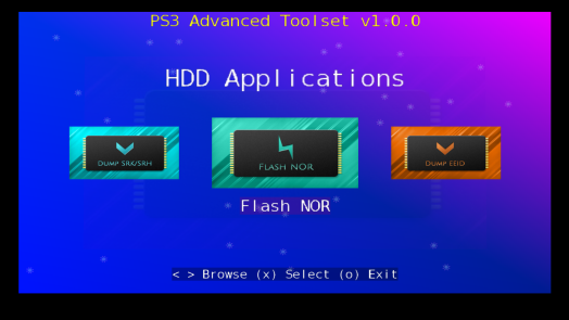 DeViL303 on X: Integrating apps into the HEN Toolbox menu using category  HM in the PARAM.SFO: Rebug Toolbox example pkg seen in the photo available  here:   / X